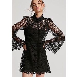 Black Lace Stone Cold Fox Vaughn Dress